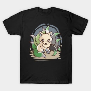 Aromantic Cute Kitsune T-Shirt